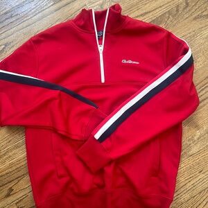 Men’s Ben Sherman red qtr zip pullover